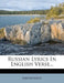 Russian Lyrics in English Verse... by Anonymous