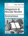 Allegazioni Di Niccola Nicolini by Anonymous