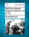 Sterling Appeal Papers Volume 14 of 15 by Anonymous
