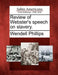 Review of Webster's Speech on Slavery. by Wendell Phillips