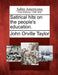 Satirical Hits on the People's Education. by John Orville Taylor