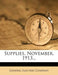Supplies, November, 1913... by General Electric Company