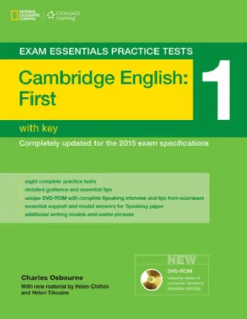 Exam Essentials: Cambridge First Practice Tests 1 W/Key + DVD-ROM by Charles Osbourne, Helen Chilton, Helen Tiliouine