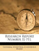 Research Report Number 1[-71] by National Industrial Conference Board