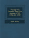 Voyage Au Canada: Dans Les Annees 1795, 1796, Et 1797 by Isaac Weld