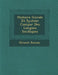 Histoire G N Rale Et Syst Me Compar Des Langues S Mitiques by Ernest Renan