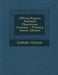 Officia Propria Ecclesiae Placentinae Concessa by Catholic Church