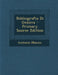 Bibliografia Di Genova by Antonio Manno