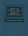 M�moires De Constant ... Sur La Vie Priv�e De Napol�on, Sa Famille Et Sa Cour by Louis Constant Wairy