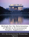 Methods for the Determination of Metals in Environmental Samples, Supplement 1 by U S Environmental Protection Agency