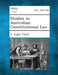 Studies in Australian. Constitutional Law by A. Inglis Clark