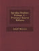 Spridda Studier, Volume 4 by Adolf Noreen