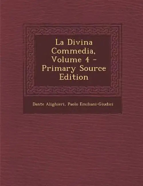 La Divina Commedia, Volume 4 by Dante Alighieri