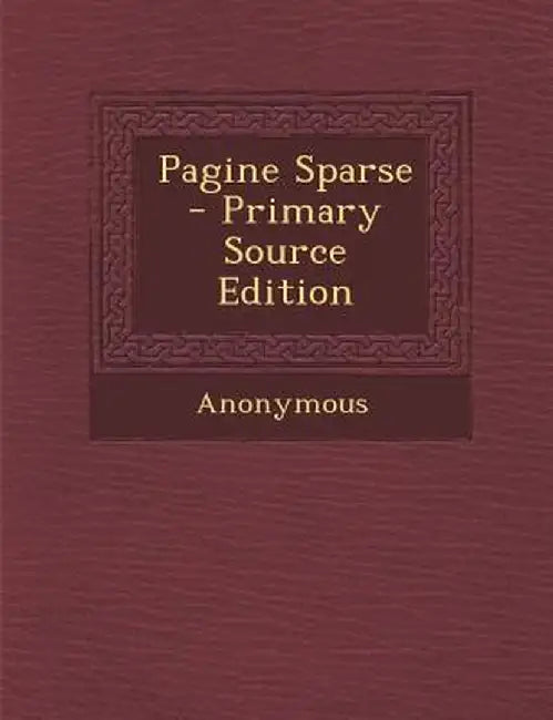 Pagine Sparse by Anonymous