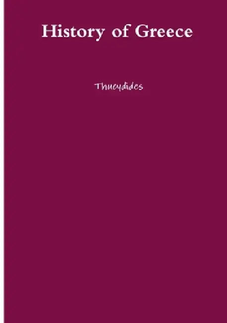 History of Greece by Thucydides, Ruth Finnegan