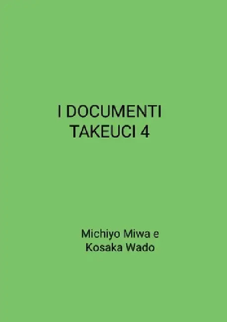 I Documenti Takeuci 4 by Michiyo Miwa, Kosaka Wado
