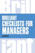 Brilliant Checklists for Managers by Derek Rowntree