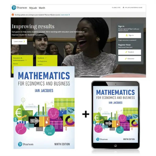 Mathematics for Economics and Business, Global Edition + MyLab Math with Pearson eText (Package) by Ian Jacques