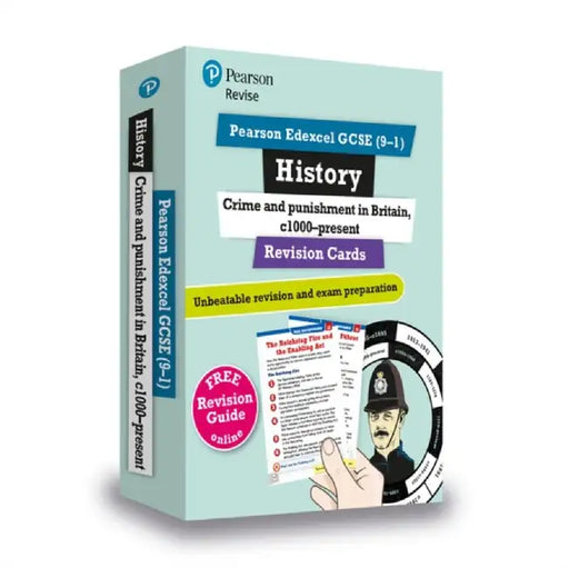 Pearson REVISE Edexcel GCSE History Crime and Punishment in Britain: Revision Cards incl. online revision and quizzes - for 2025 and 2026 exams by Kirsty Taylor