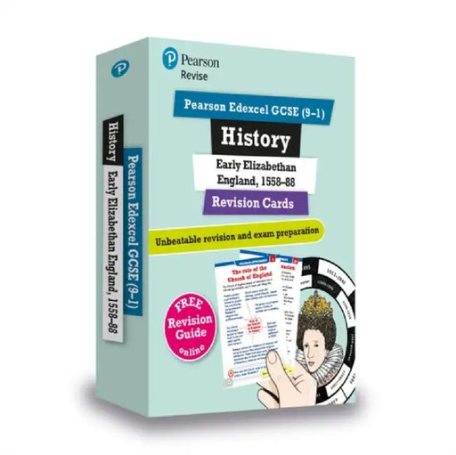 Pearson REVISE Edexcel GCSE History Elizabethan England: Revision Cards incl. online revision and quizzes - for 2025 and 2026 exams by Brian Dowse