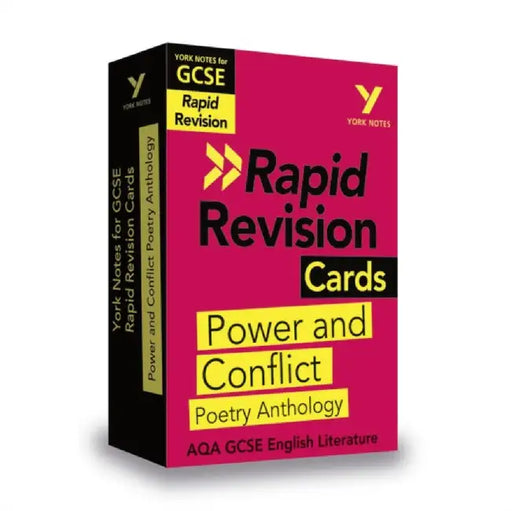 York Notes for AQA GCSE (9-1) Rapid Revision Cards: Power and Conflict AQA Poetry Anthology - catch up, revise and be ready for the 2025 and 2026 exams by Laura Burden