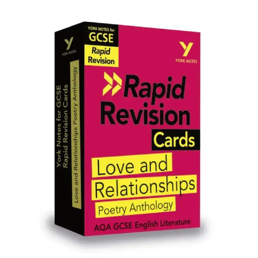 York Notes for AQA GCSE (9-1) Rapid Revision Cards: Love and Relationships AQA Poetry Anthology - catch up, revise and be ready for the 2025 and 2026 exams by Lucy Toop