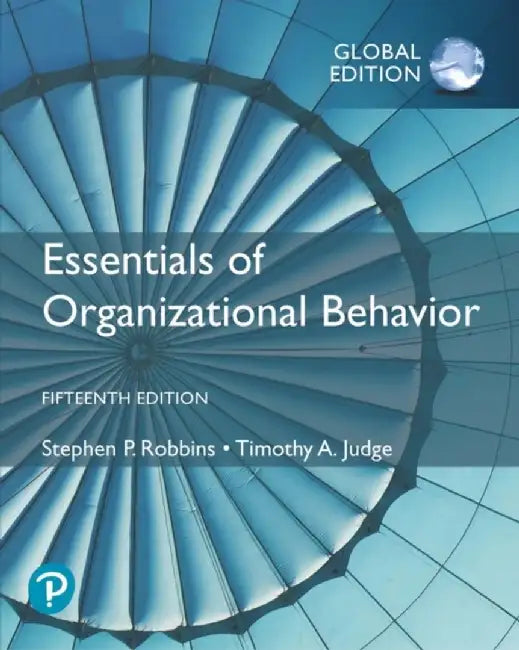 Essentials of Organizational Behaviour, Global Edition by Stephen Robbins