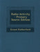 Radio-Activity by Ernest Rutherford