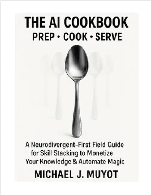 The AI Cookbook: Prep. Cook. Serve.: A Neurodivergent-First Field Guide for Skill Stacking to Monetize Your Knowledge & Automate Magic by Muyot, Michael