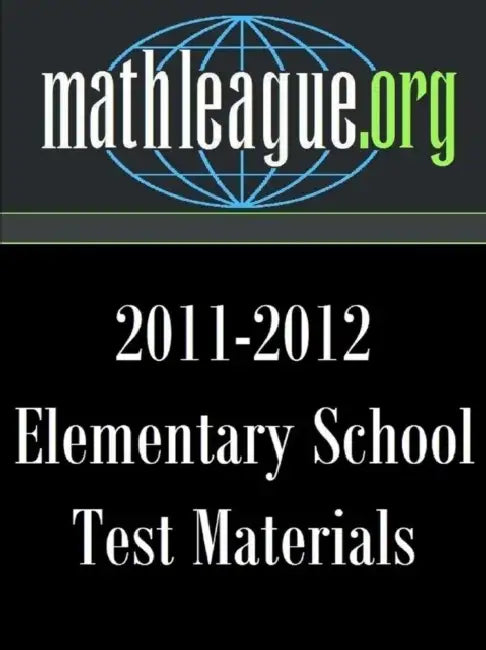 Elementary School Test Materials 2011-2012 by Tim Sanders