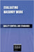 Evaluating Masonry Work - Quality Control and Standards by Academy Press, Continental