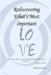 Rediscovering What's Most Important by Anthony Coleman