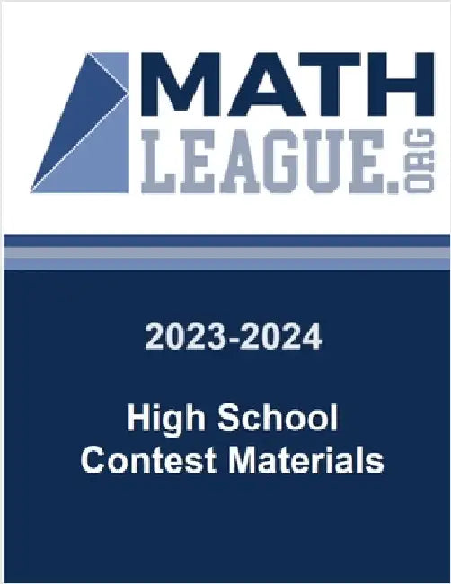 2023-2024 High School Contest Materials by Sanders, Tim