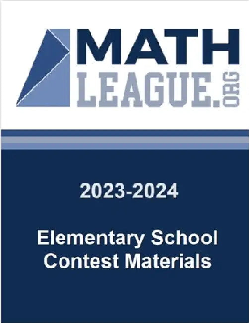 2023-2024 Elementary School Contest Materials by Sanders, Tim