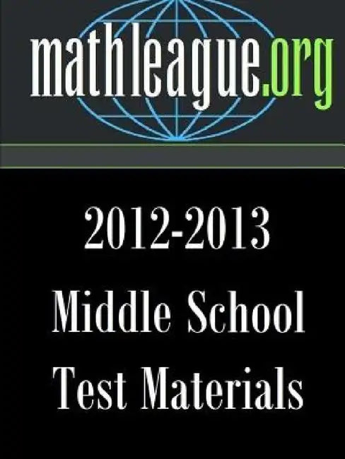 Middle School Test Materials 2012-2013 by Tim Sanders