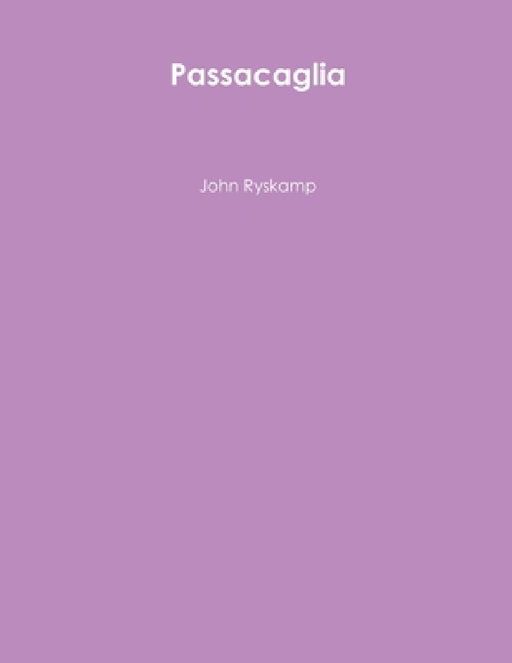 Passacaglia by John Ryskamp