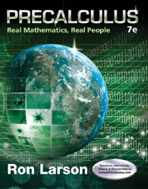 Precalculus: Real Mathematics, Real People by Ron Larson