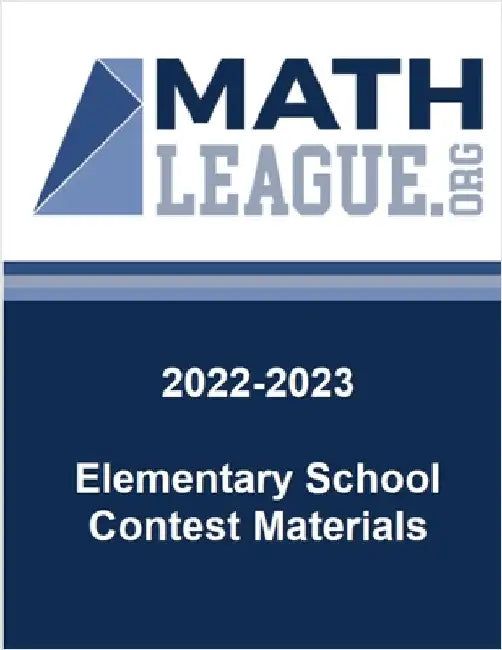 Elementary School Test Materials 2022-2023 by Sanders, Tim