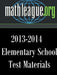 Elementary School Test Materials 2013-2014 by Tim Sanders