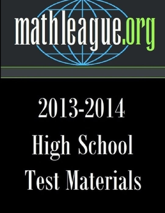 High School Test Materials 2013-2014 by Tim Sanders
