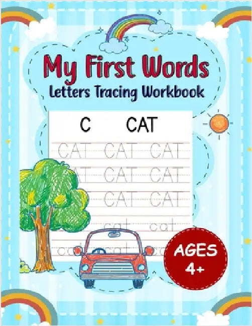 My First Words Letters Tracing Workbook for Kids Ages 4+: Fun and Easy Handwriting Practice Book with Sight Words for Toddlers and Preschool or Kinder by Ortega, Fiona