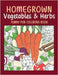 Homegrown Vegetables & Herbs Funny Pun Coloring Book: Vegetable Coloring Pages, Gardening Coloring Book, Backyard, Carrot, Okie Dokie, Kale by Online Store, Paperland