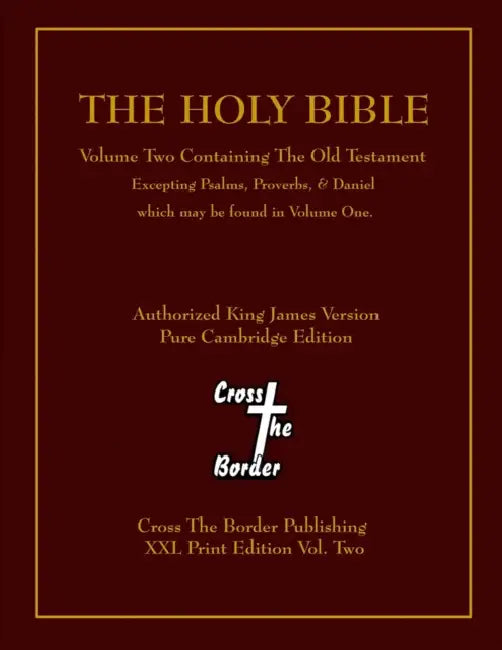 The Holy Bible XXL Print Vol. Two by Ctb Publishing