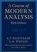 A Course of Modern Analysis by E. T. Whittaker