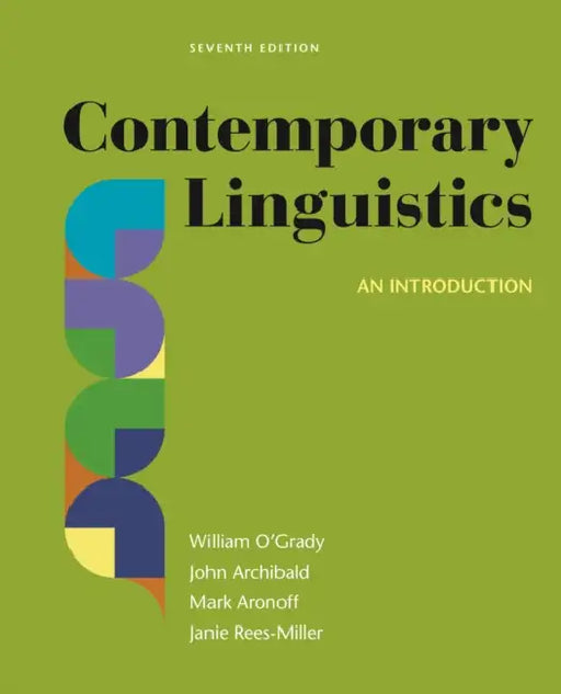 Contemporary Linguistics: An Introduction by William O'Grady, John Archibald, Mark Aronoff