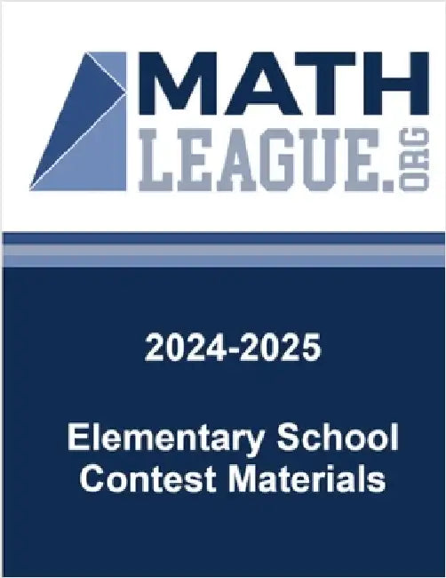 2024-2025 Elementary School Contest Materials by Sanders, Tim