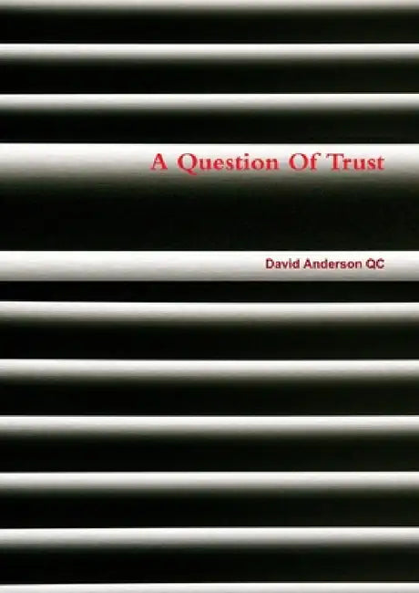 A Question Of Trust by David Anderson