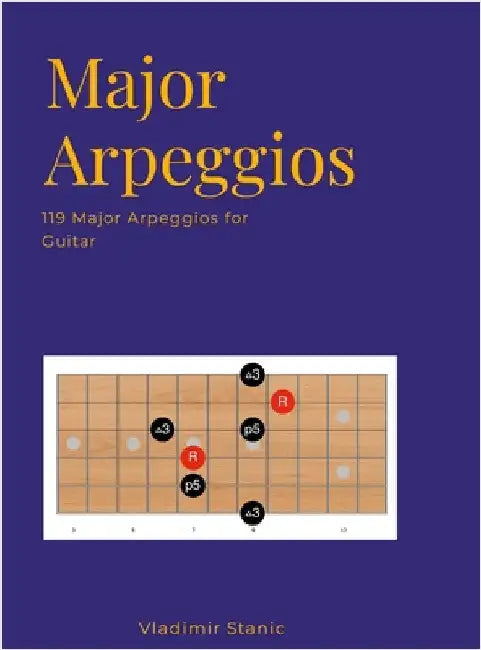 Major Arpeggios: 119 Major Arpeggios for Guitar by Stanic, Vladimir