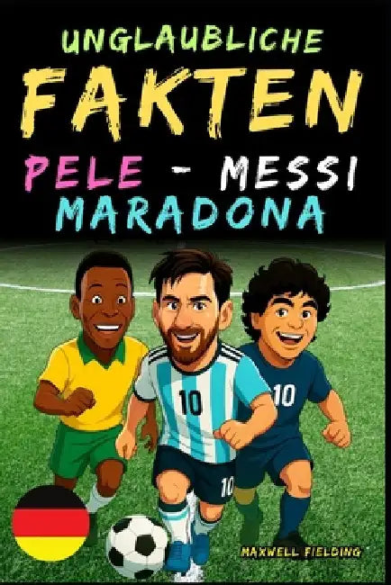 Unglaubliche Fakten über Pelé, Messi und Maradona- Alter 6 bis 14: Alles für junge Fußballfans: Geschichten, Rekorde, Anekdoten und Quizze zum spieler by Fielding, Maxwell