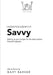 Independently Savvy by Mary Barker
